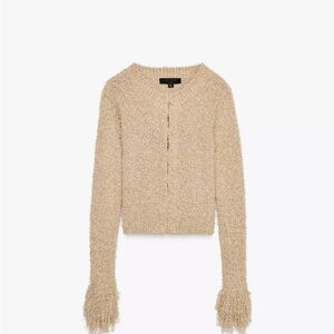 Zara Beige Textured Sweater